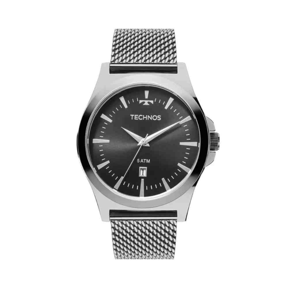 Relógio Technos Classic Steel Prata Masculino 2115LALS/0P Prata 1