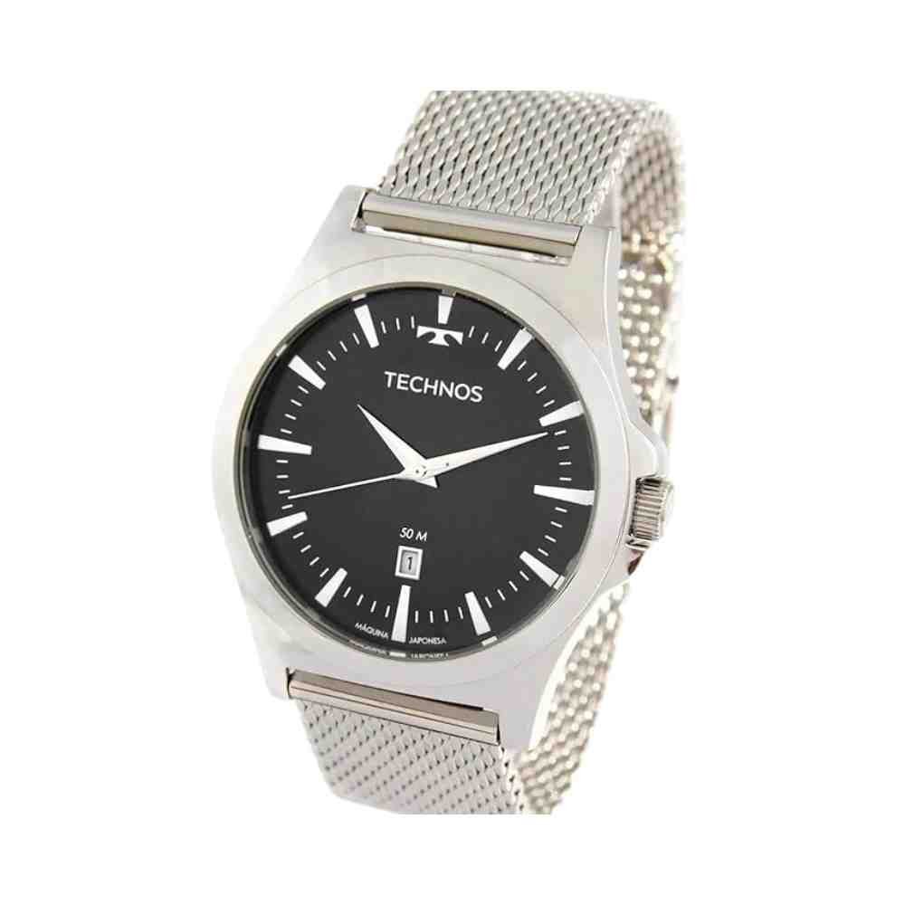 Relógio Technos Classic Steel Prata Masculino 2115LALS/0P Prata 2
