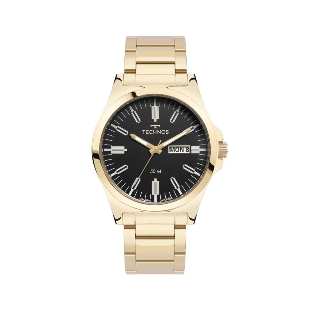 Relógio Technos Steel Dourado Masculino 2305BB/1P Dourado 1