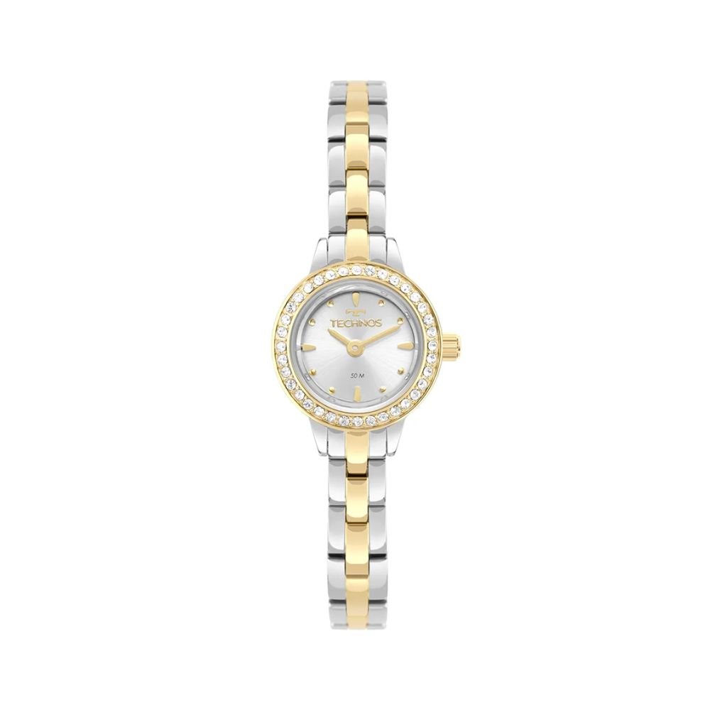 Relógio Technos Mini Joia Prata Dourado Feminino 5Y20LS/1C Prata/Dourado 1
