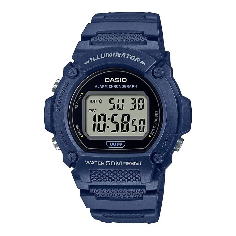 Relógio CASIO Masculino Standard W-219H-2AV Azul 1