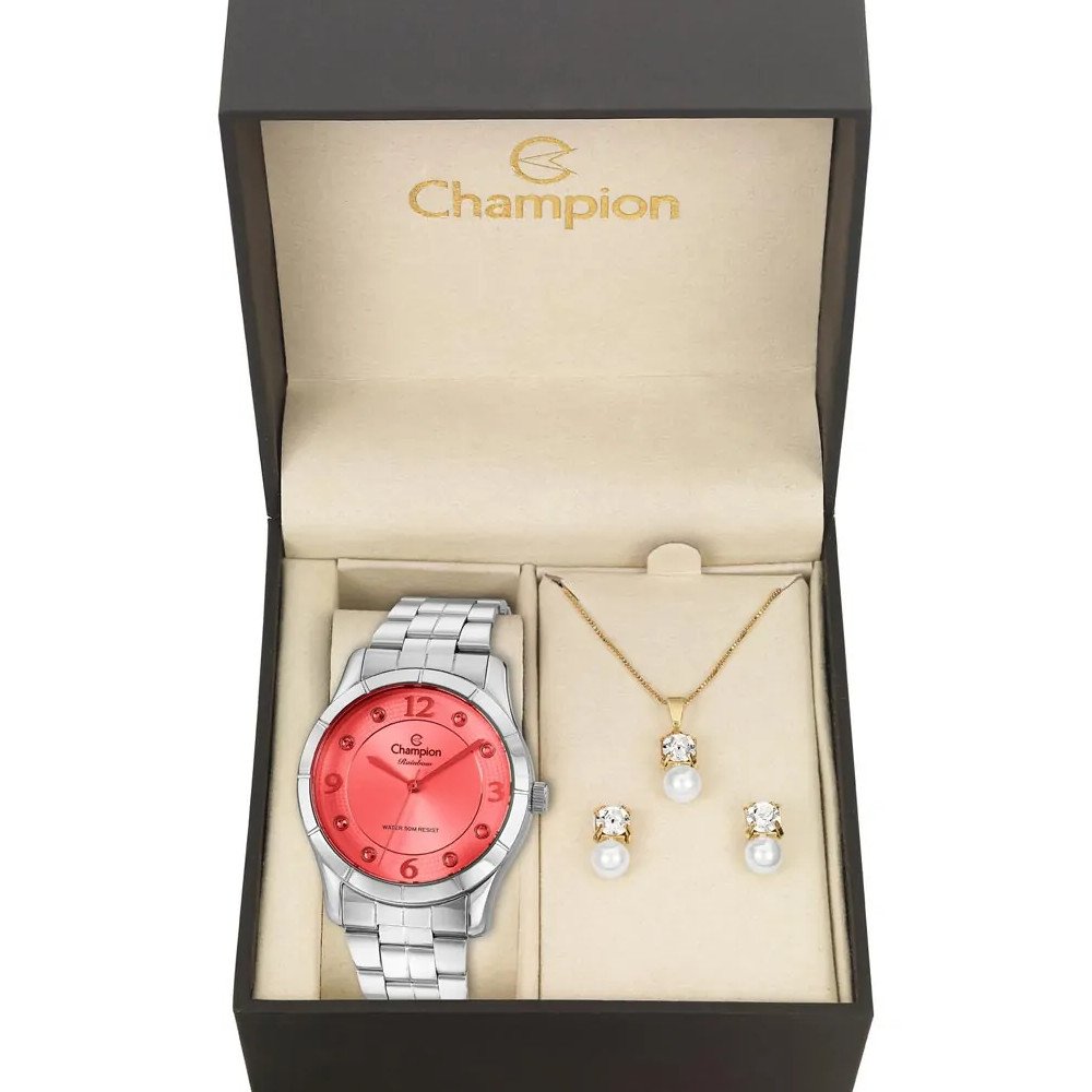 Kit Relógio Champion Passion Feminino CN29909B
