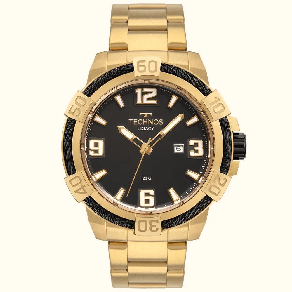 Relógio Technos Masculino Legacy Dourado - 2317AD/1P Dourado 1