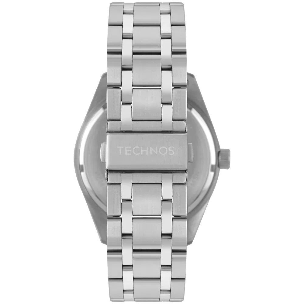 Relógio Technos Masculino Prateado 2115MSQ/1K Prata 3
