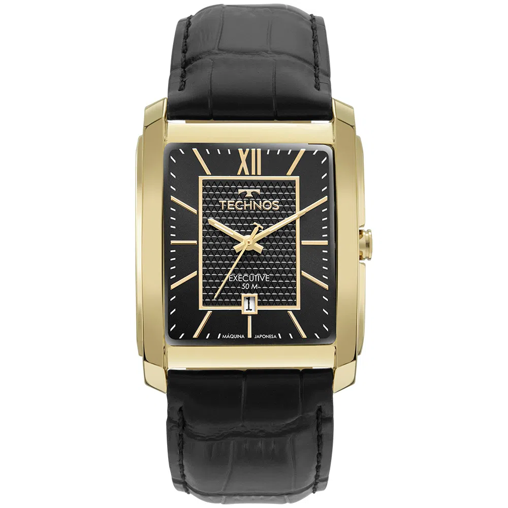 Relógio Technos Masculino Executive Dourado 2117LEI/0P Dourado 1