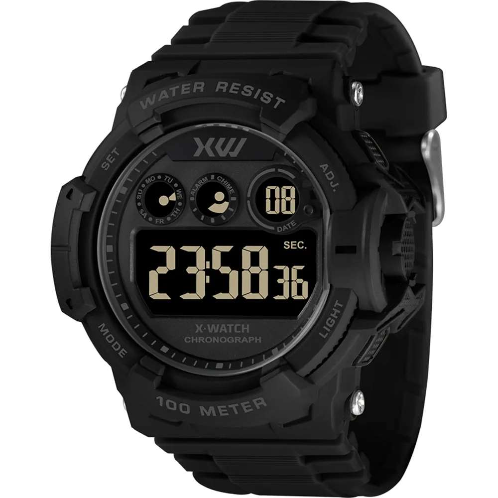Relógio Preto Masculino X-Watch XMPPD677 Preto 1