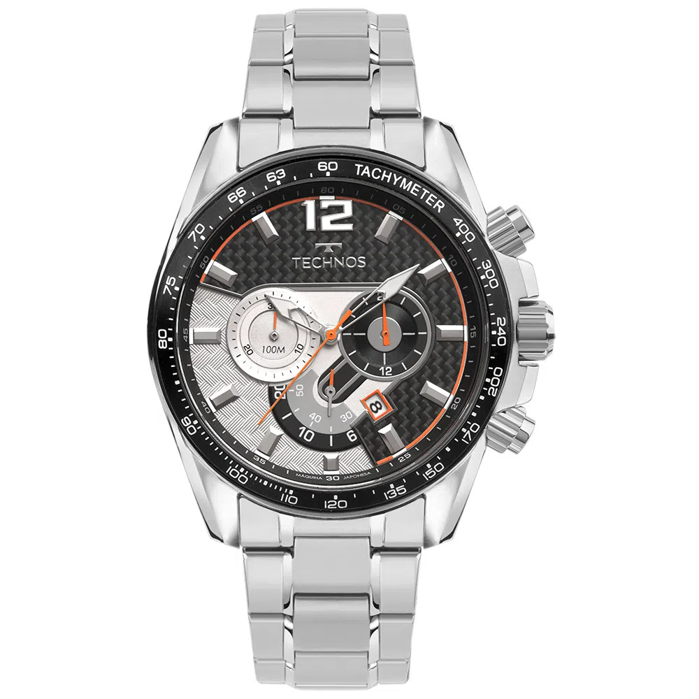 Relógio Prata Masculino Technos TS Carbon JS25BBH/1P Prata 1