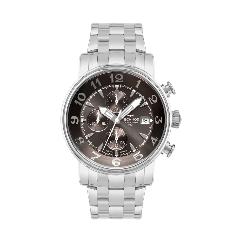 Relógio Technos Skydiver Prata e Dourado Masculino WT2050AG/1B