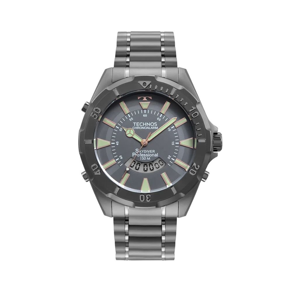 Relógio Technos Skydiver Grafite Masculino WT2050AC/1F