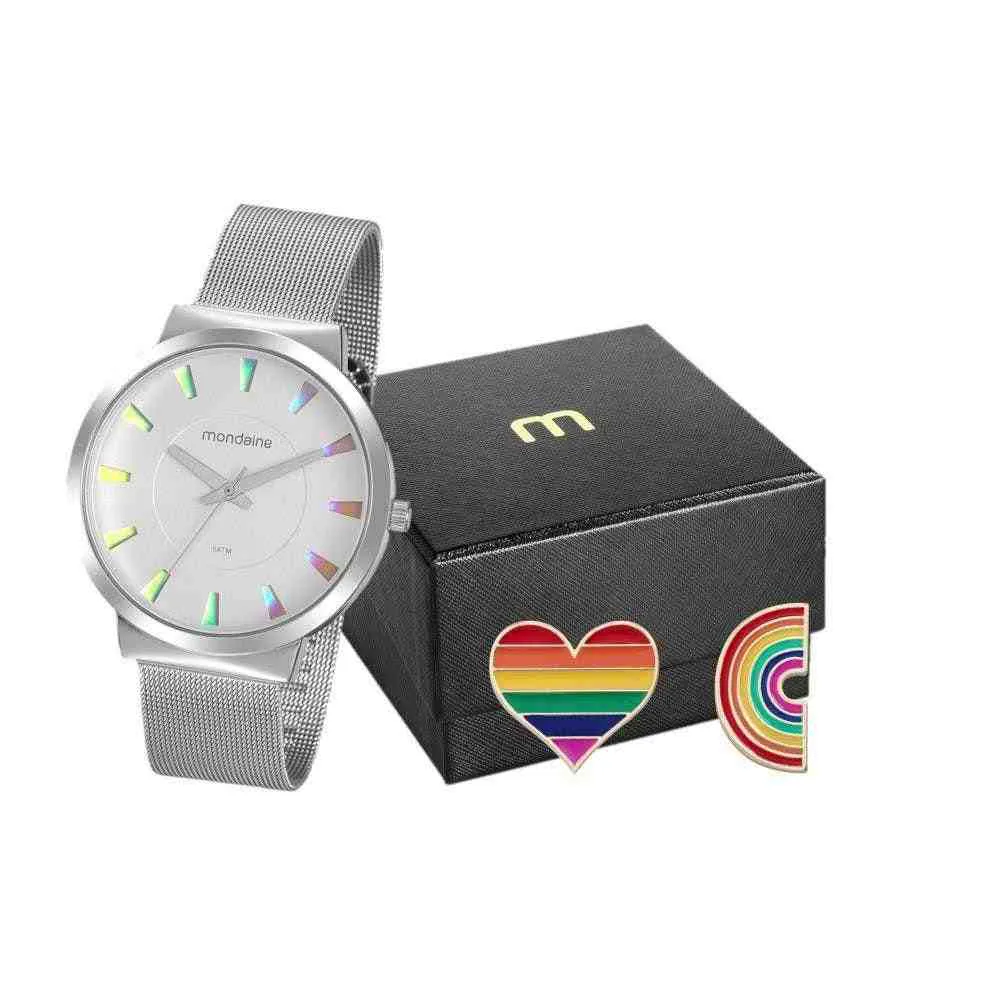 Relógio Mondaine Unissex Analógico 32179M0MKNE4K1 Prata 1