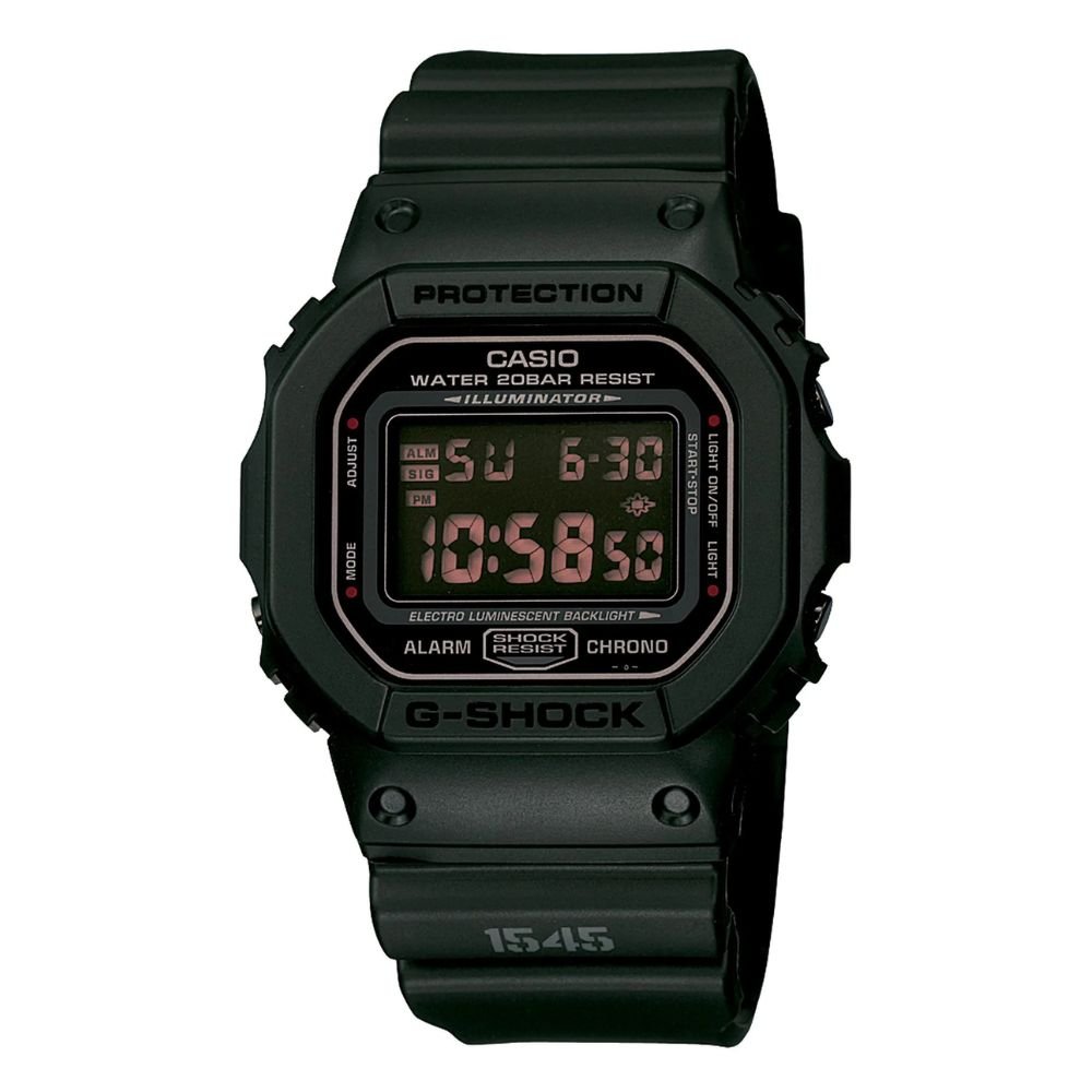 Relógio Preto Masculino G-Shock DW-5600MS-1DR Preto 1