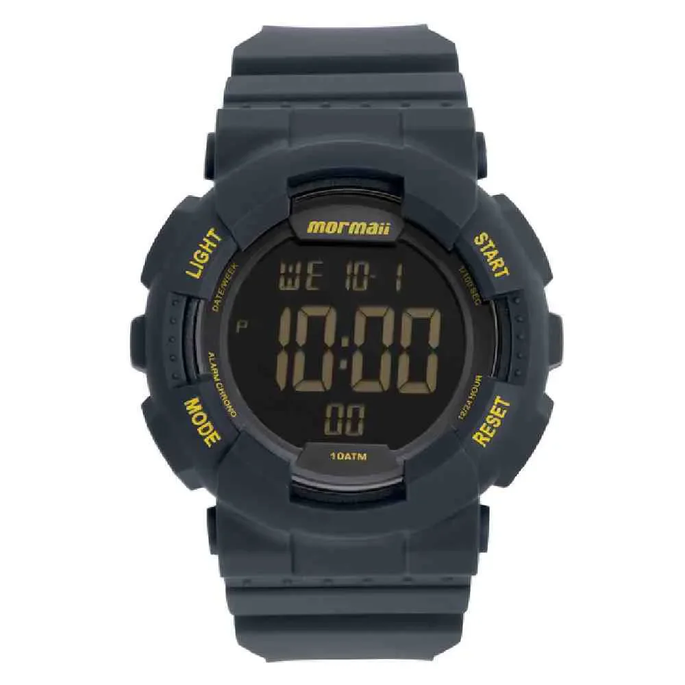 Relógio Mormaii Digital Borracha MO9212AC/8A Cinza 1
