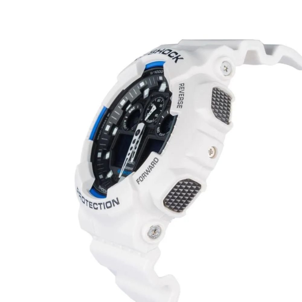 Relógio G-Shock Branco Masculino GA-100B-7ADR Branco 2