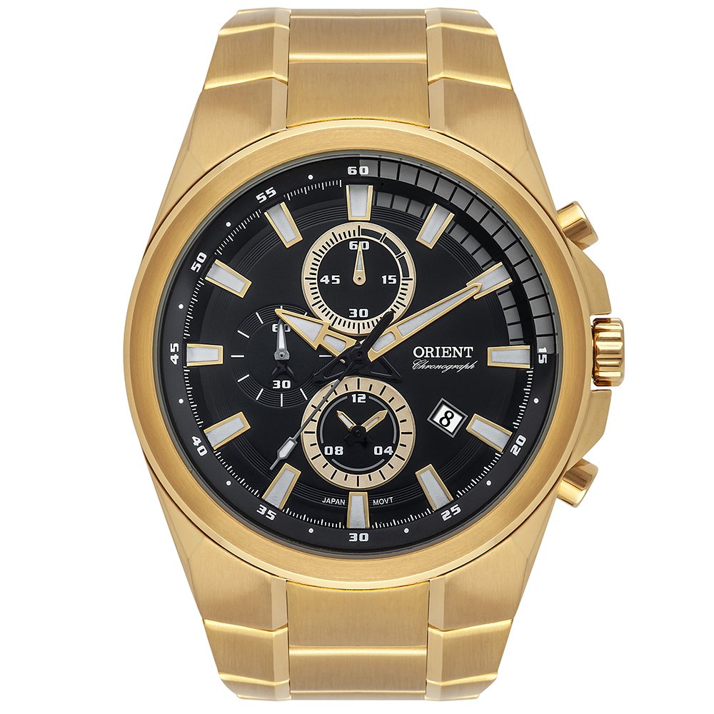 Relógio Dourado Masculino Orient MGSSC042 Dourado 1