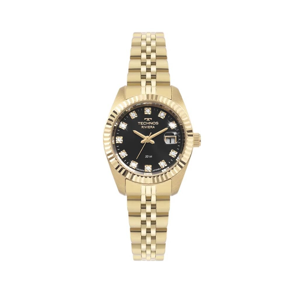Relógio Dourado Feminino Technos Riviera 2015CEL/1P Dourado 1