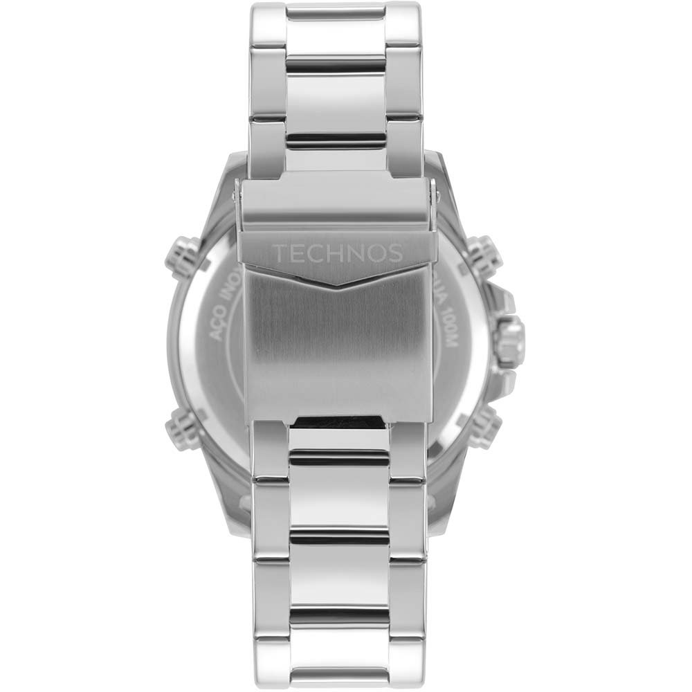 Relógio Prata Masculino Technos Digitech W23721AAC/1A Prata 3