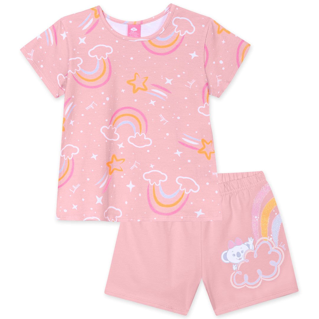 Pijama Infantil Menina - Rosa