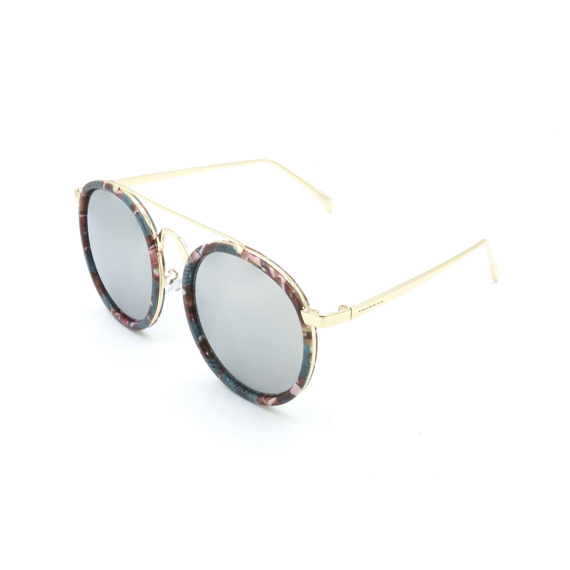 Óculos Solar Prorider Retrô Dourado e Multicores Com Lentes Fumê - RM0231C1 Multicores 1