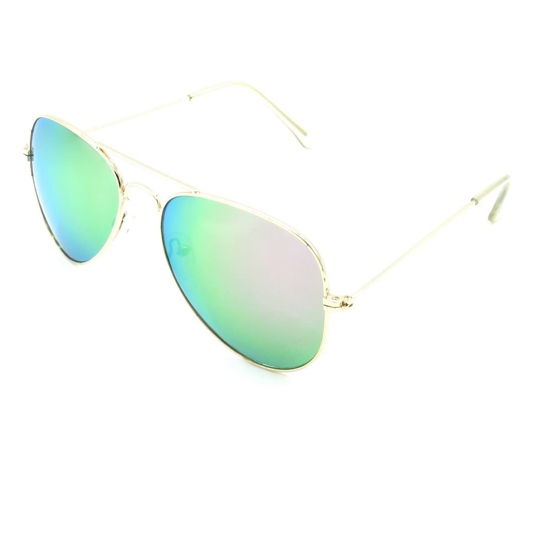 Óculos Solar Prorider Dourado Com Lente Espelhada Azul e Verde - T3025C3 Multicores 1