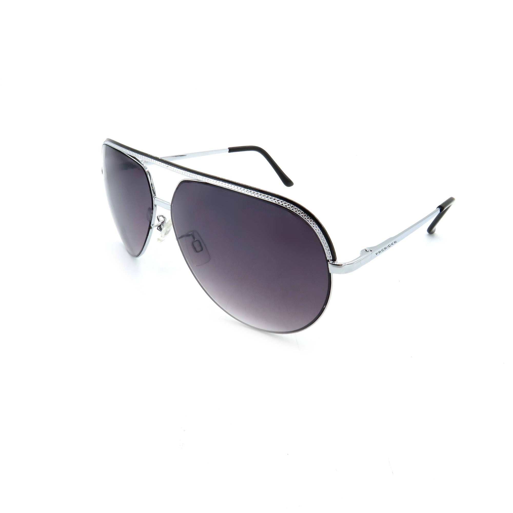 Óculos Solar Prorider Prata Detalhado Com Lente Degradê Fumê - B88-86C1 Prata 1