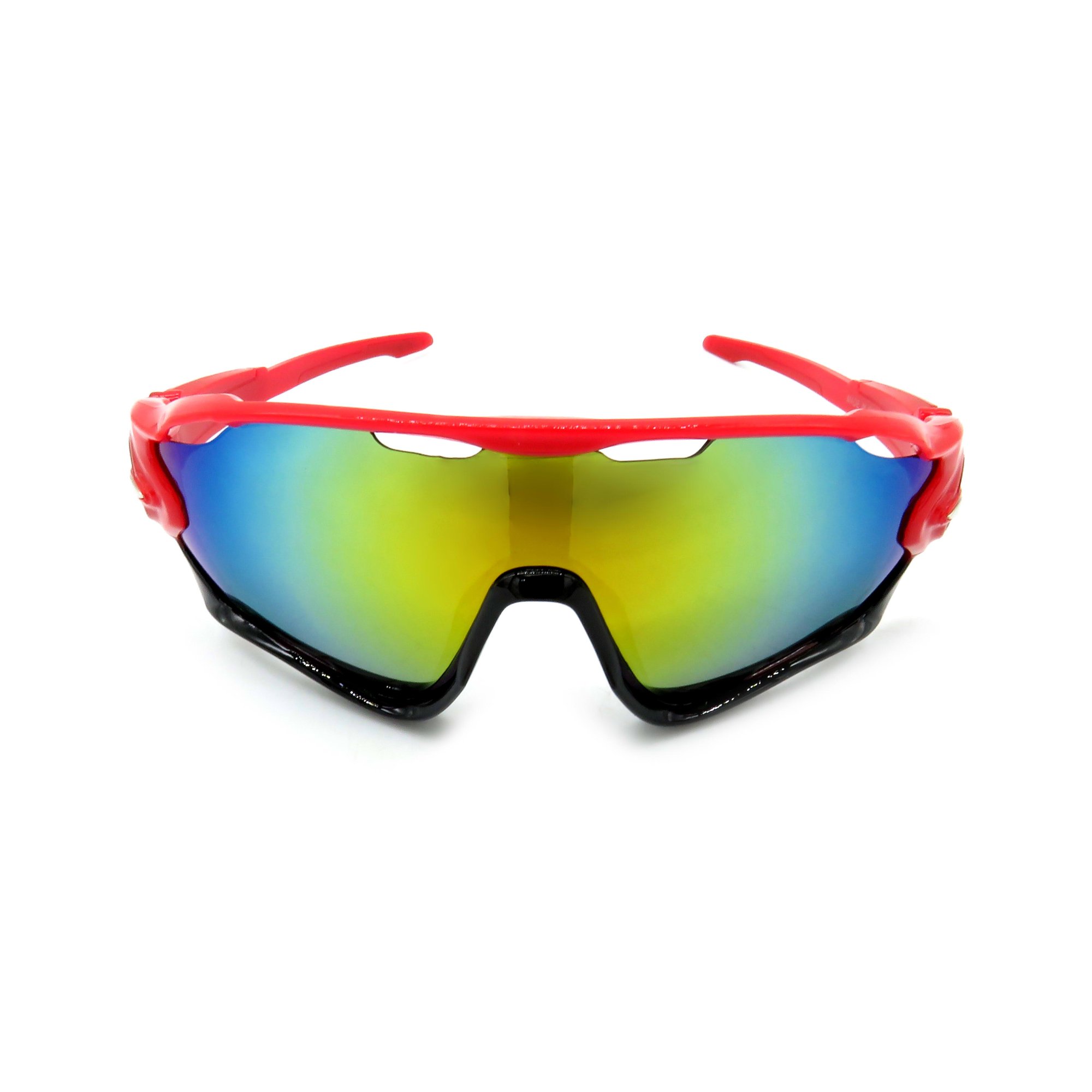 Óculos de Sol Prorider Esportivo Vermelho e Preto com Lente fumê - 9270 Preto 2