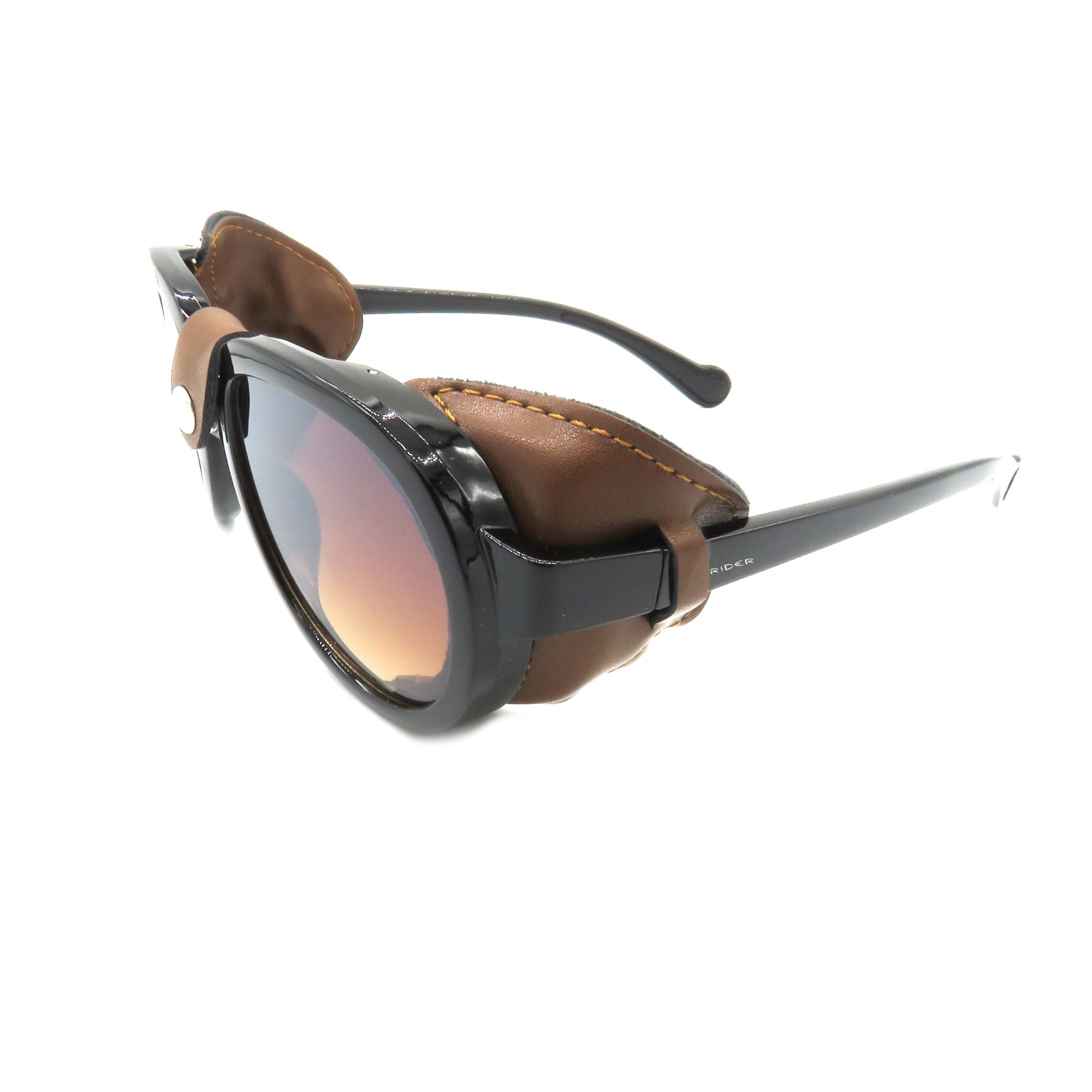 Óculos Solar Prorider Retrô Detalhado Preto com Lente Degradê Marrom - HP1837-C4 Preto 1