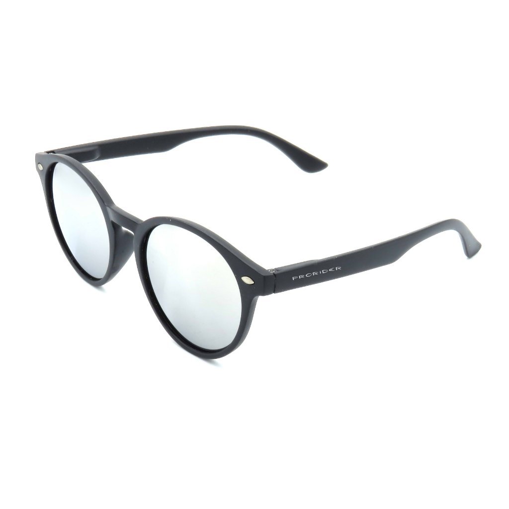 Óculos de Sol Prorider Preto Fosco com Lente Espelhada Prata - 4422 Preto 1