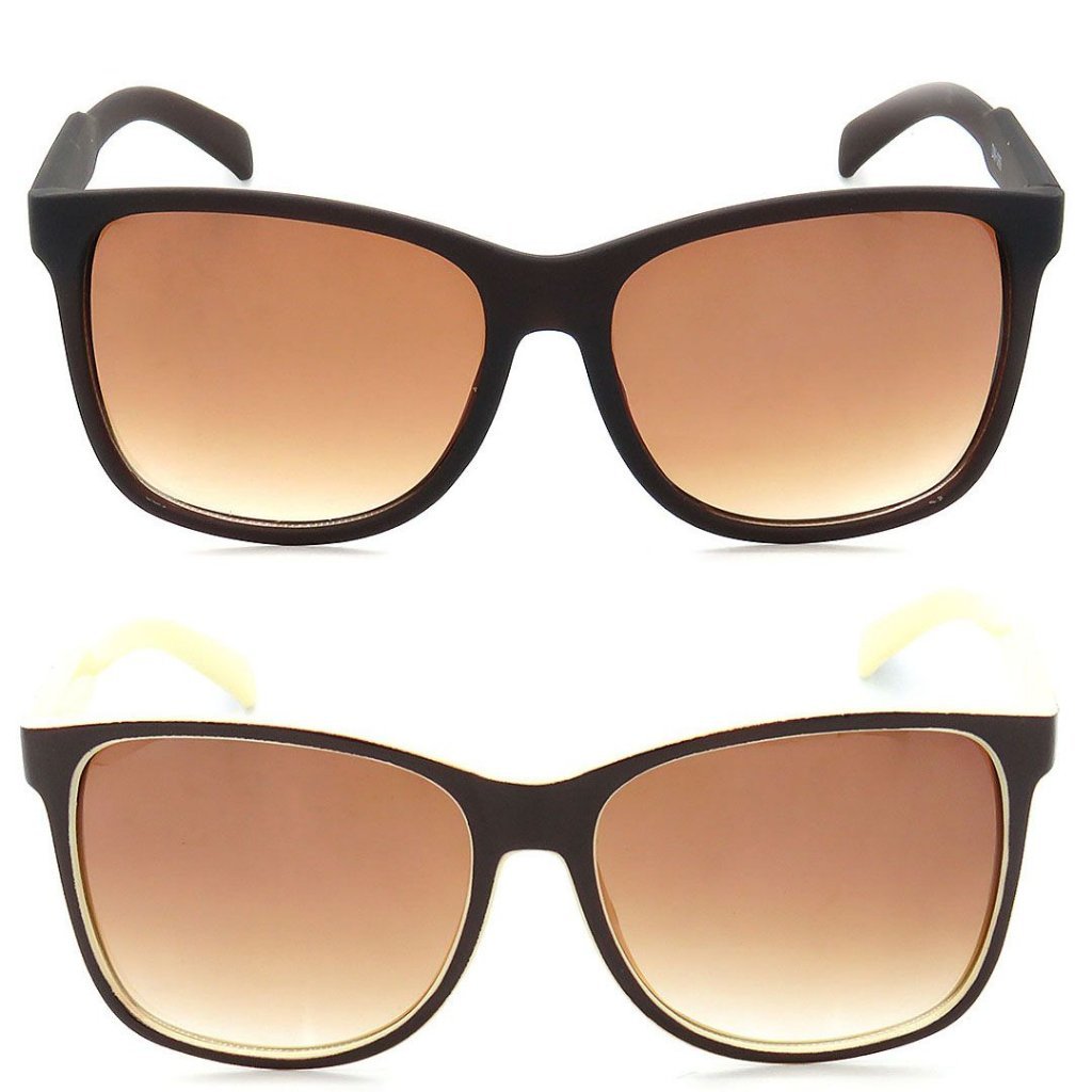 Kit 2 Óculos de Sol Homem Titânia Quadrado Marrom 2