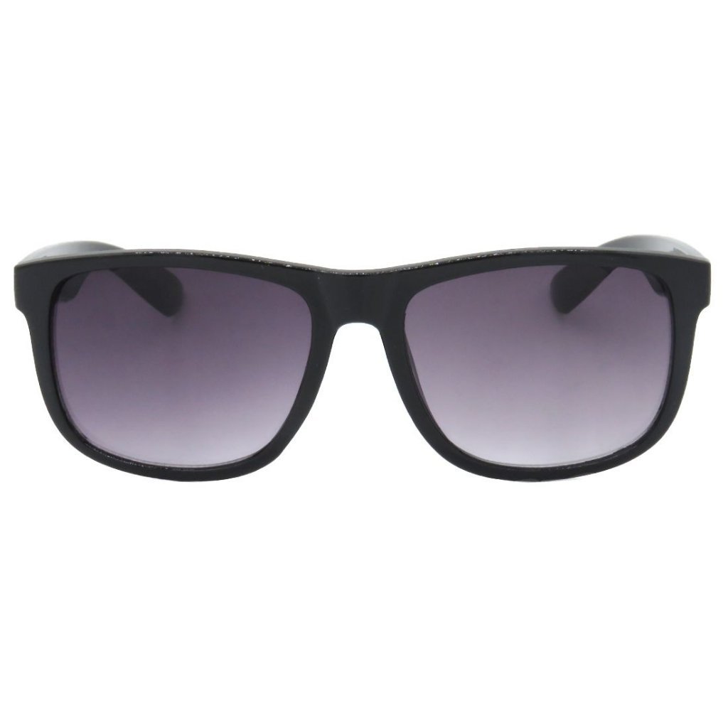 Óculos de Sol OTTO em Grilamid® TR-90 Quadrado Preto Lente Roxa Degradê Preto 2