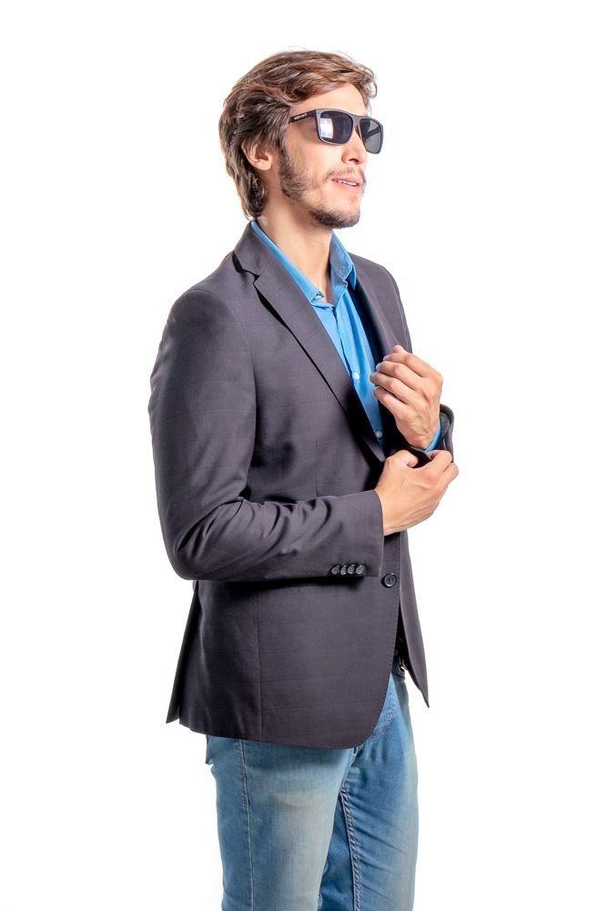 Kit de 2 Óculos de Sol Masculinos Voor Vert Espelhado Azul e Preto Fosco Sortidas 4