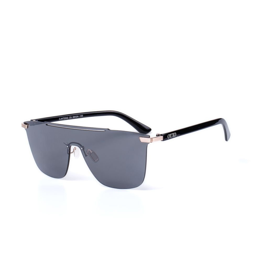Óculos de Sol OTTO - Preto com Dourado Lente Degradê Preto 1