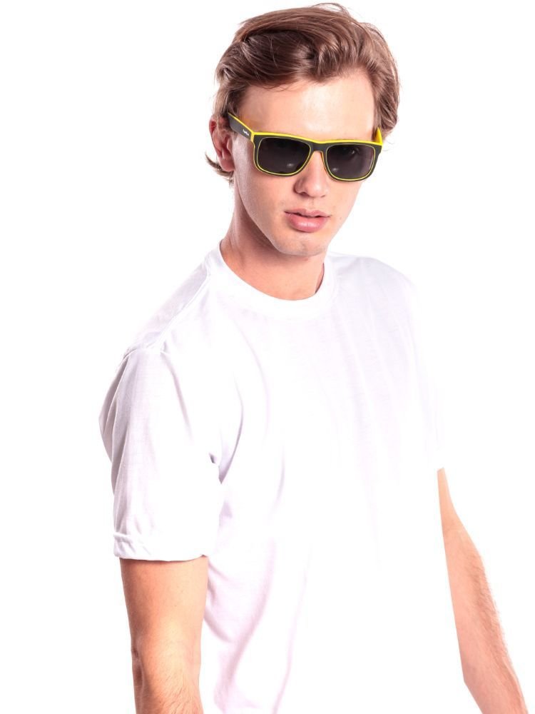Óculos de Sol OTTO - Preto e Amarelo Fosco Preto 2