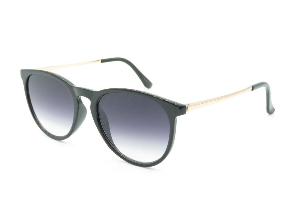 Óculos de Sol Paul Ryan Preto Fosco e Dourado Com Lente Degradê - 7394 Preto 1