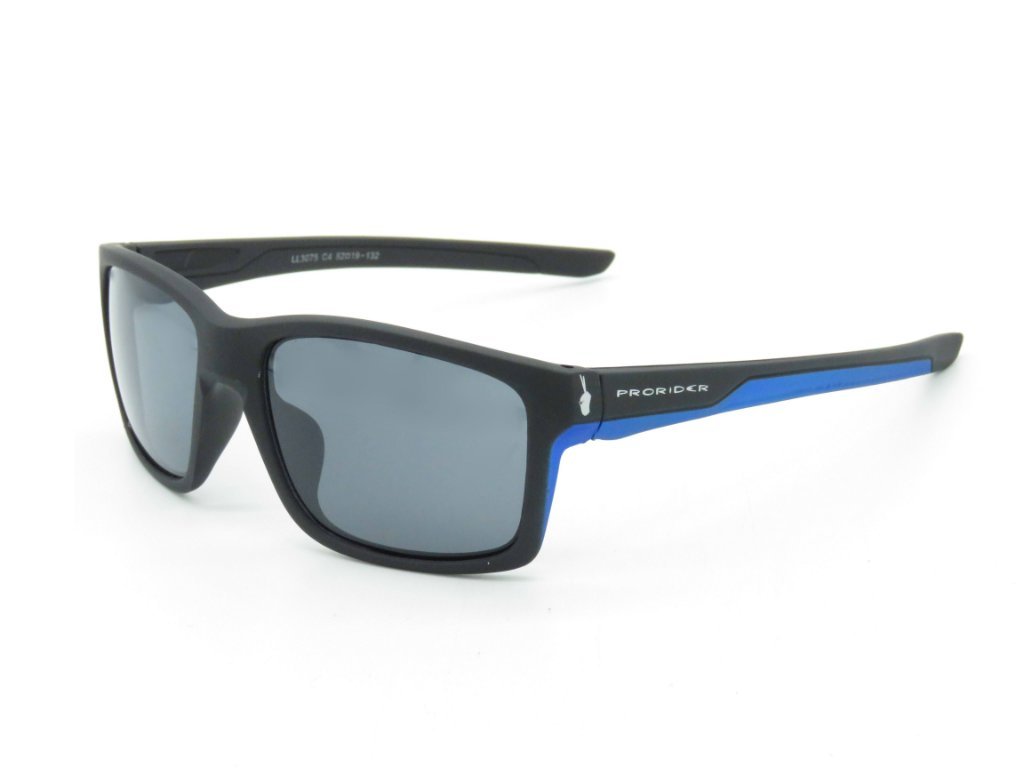 Óculos de Sol Prorider Preto Fosco com Azul - LL3075C4 Preto 4