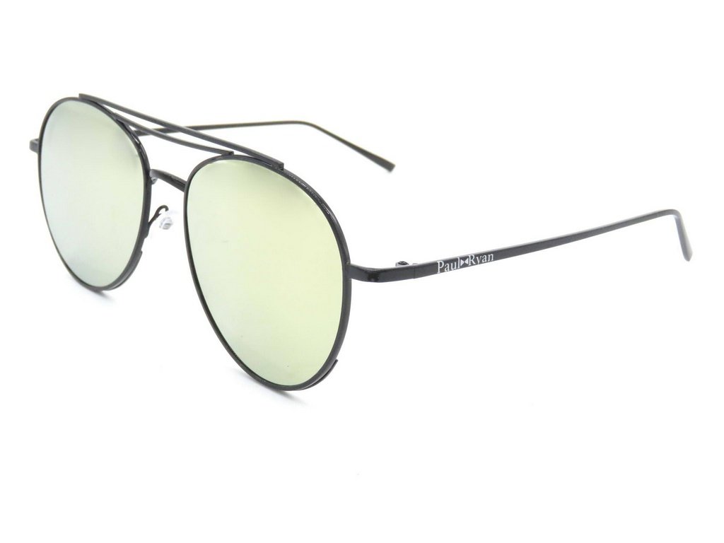 Óculos de Sol Paul Ryan Preto com Lente Verde - JAVA Preto 1