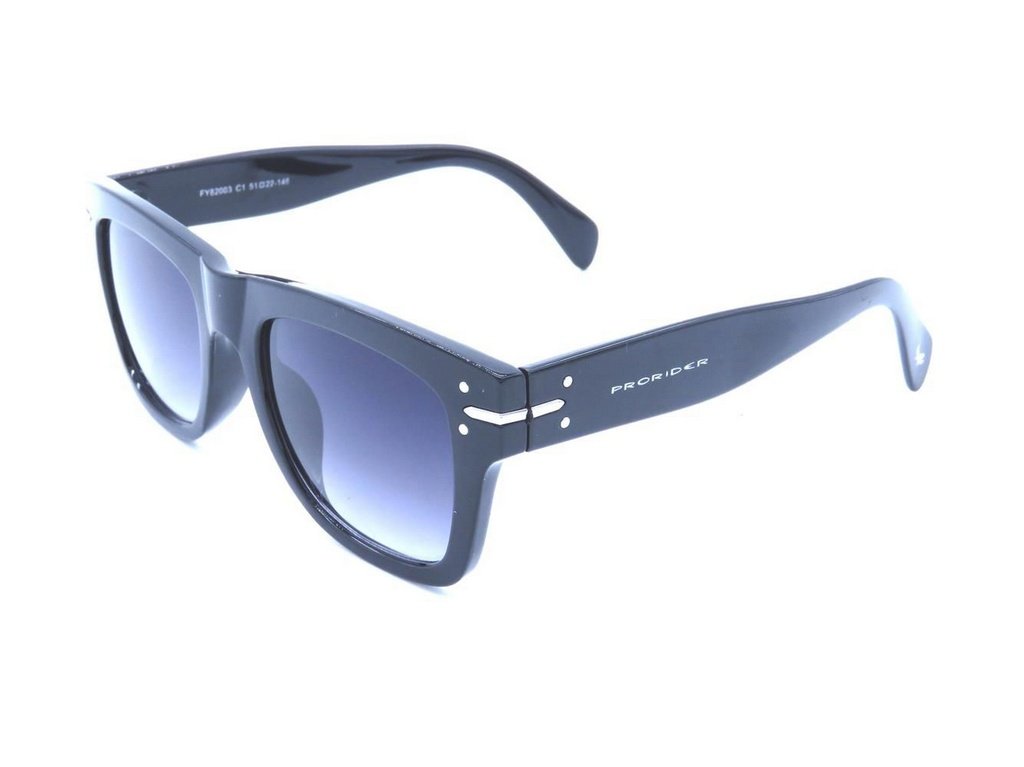 Óculos de Sol Prorider Preto e Prata com Lente Degradê - FY82003C1 Preto 2