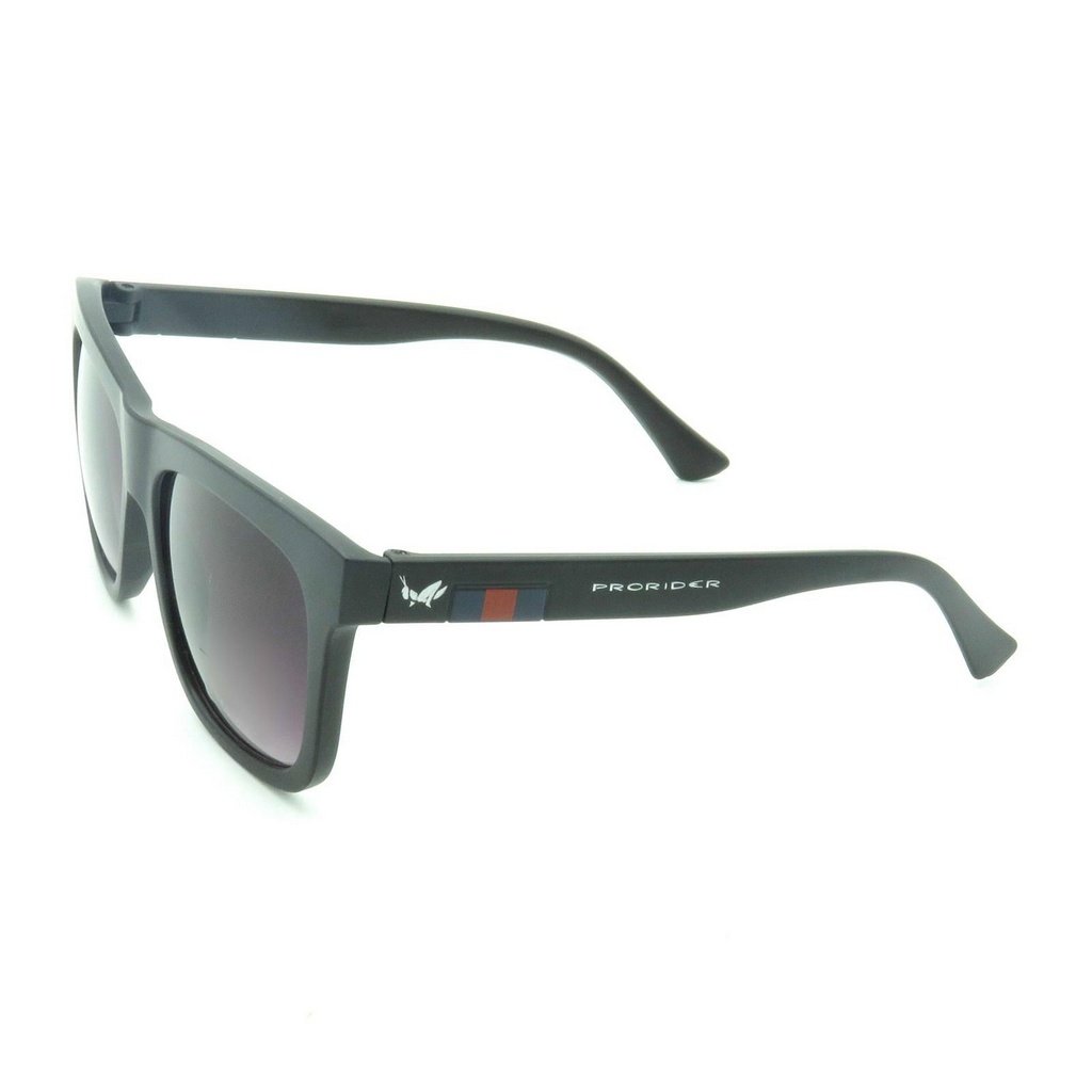 Óculos Preto Fosco com Detalhes em Vermelho e Azul - 20601 Preto 2