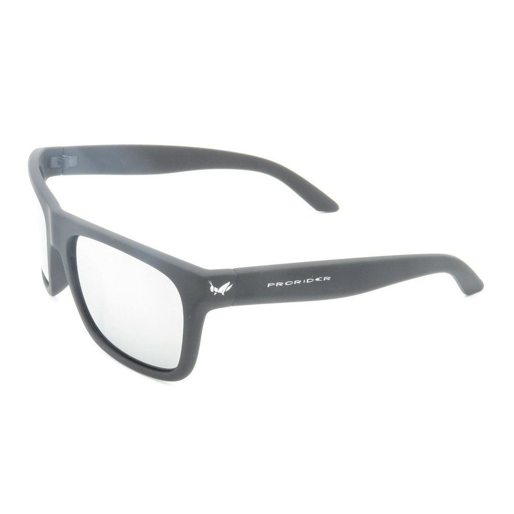 Óculos de Sol Prorider Preto Fosco com Lente Espelhada Prata - GP209 Preto 2