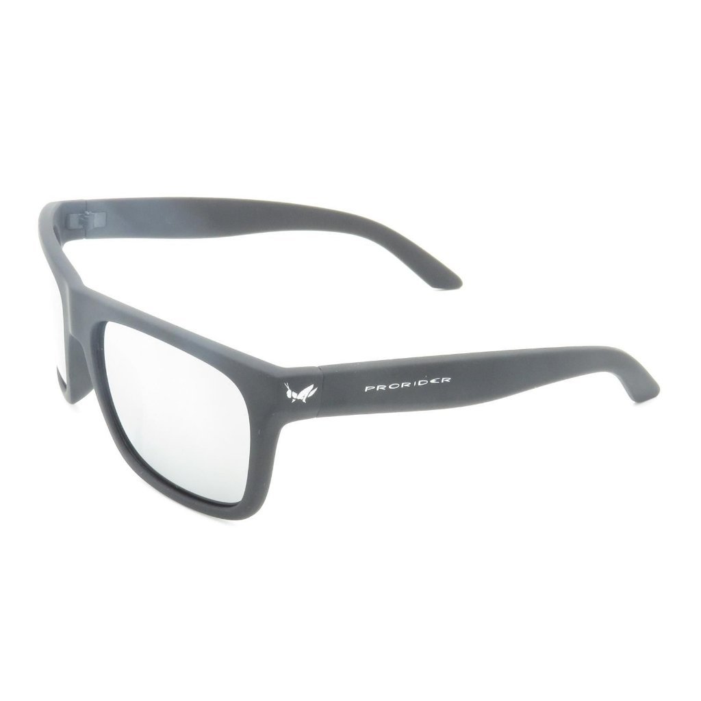 Óculos de Sol Prorider Preto Fosco com Lente Espelhada Prata - GP209 Preto 4