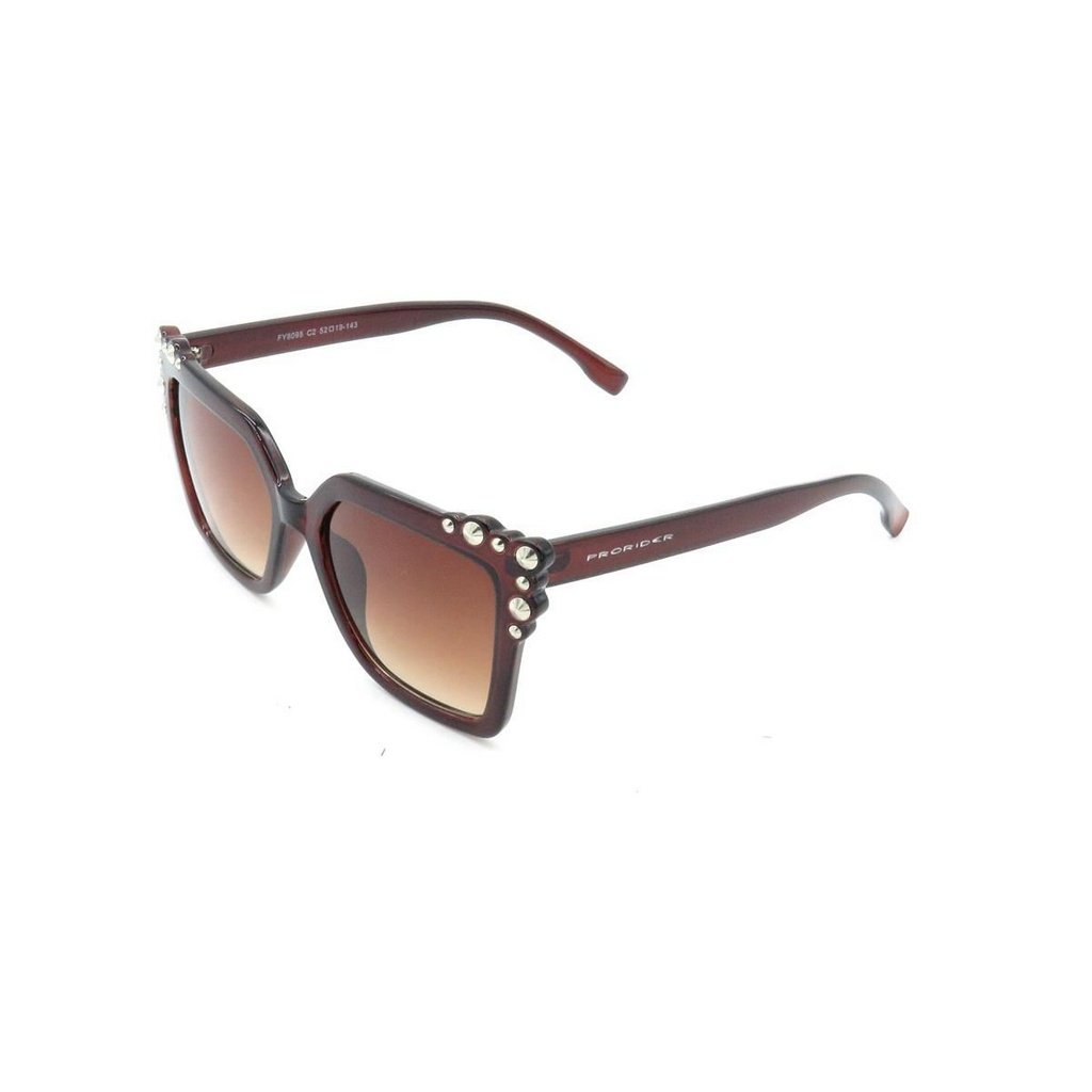 Óculos de Sol Prorider Marrom com Detalhe Prata - FY8095C2 Prata 2