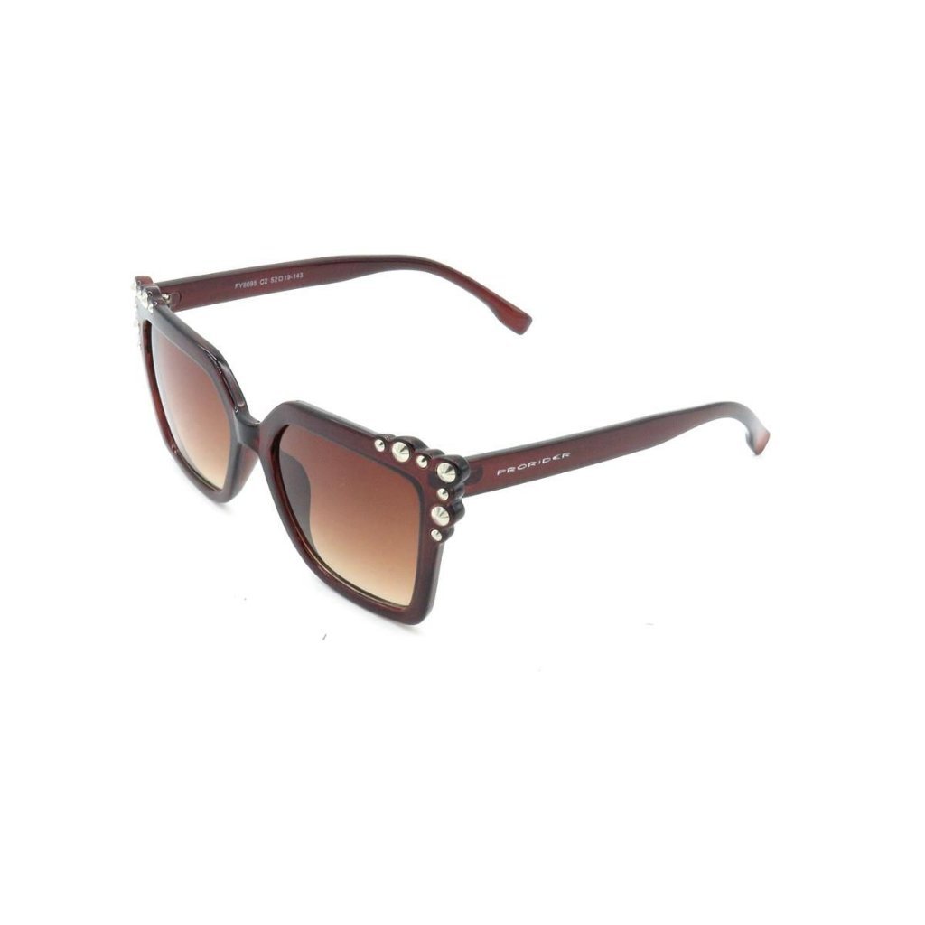 Óculos de Sol Prorider Marrom com Detalhe Prata - FY8095C2 Prata 4