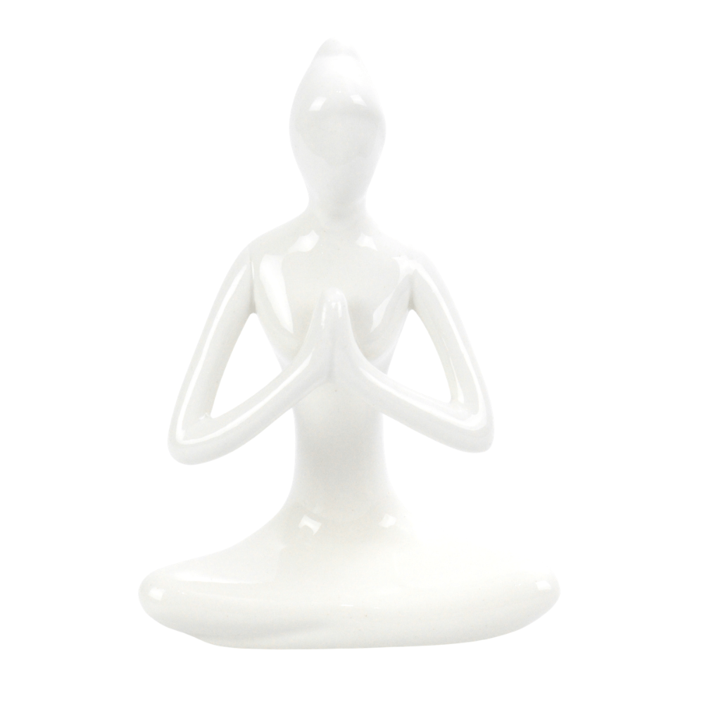 Enfeite Decorativo de Porcelana Meditação