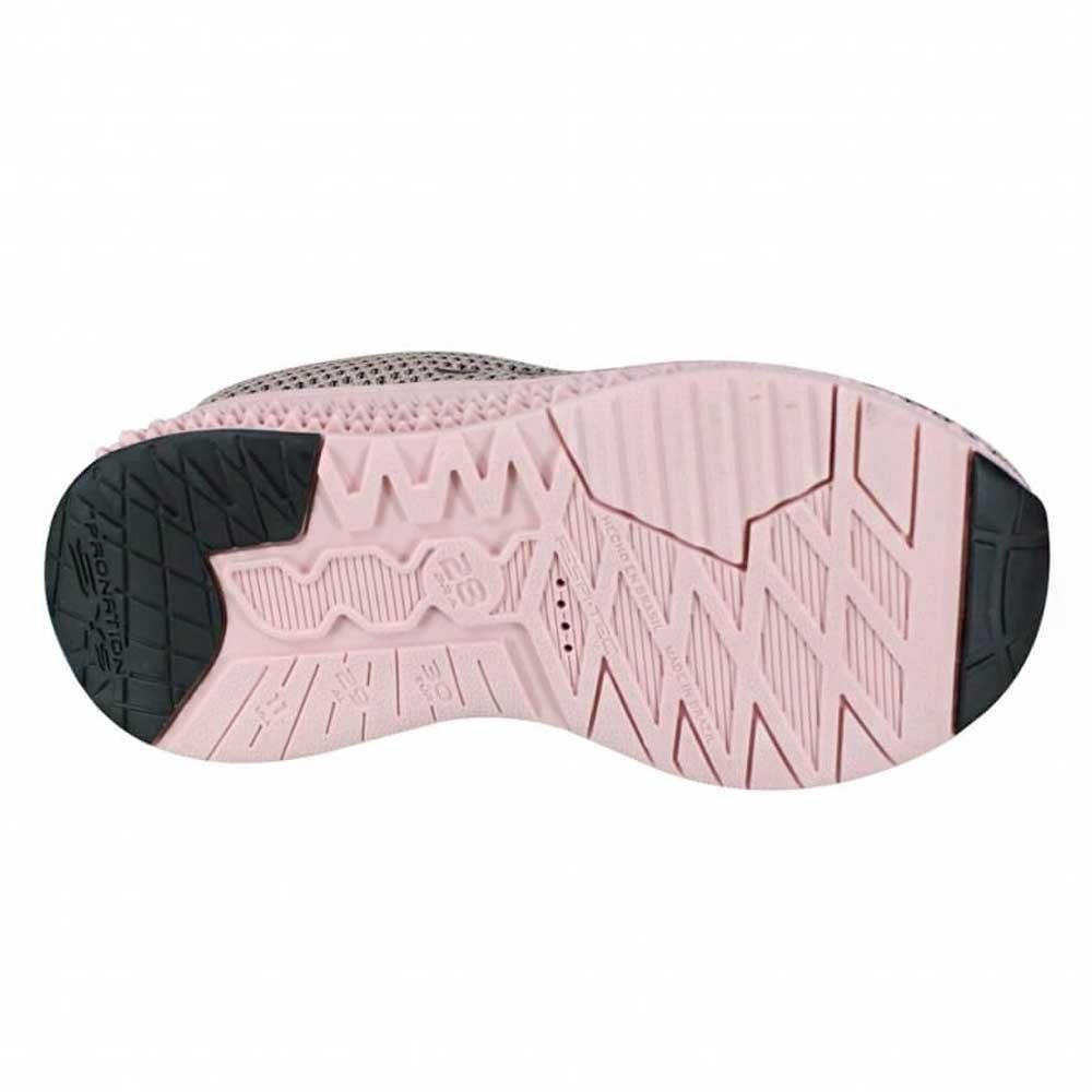 Tênis Infantil Menina Kidy 3D Respitec Nude e Preto Rosa 3