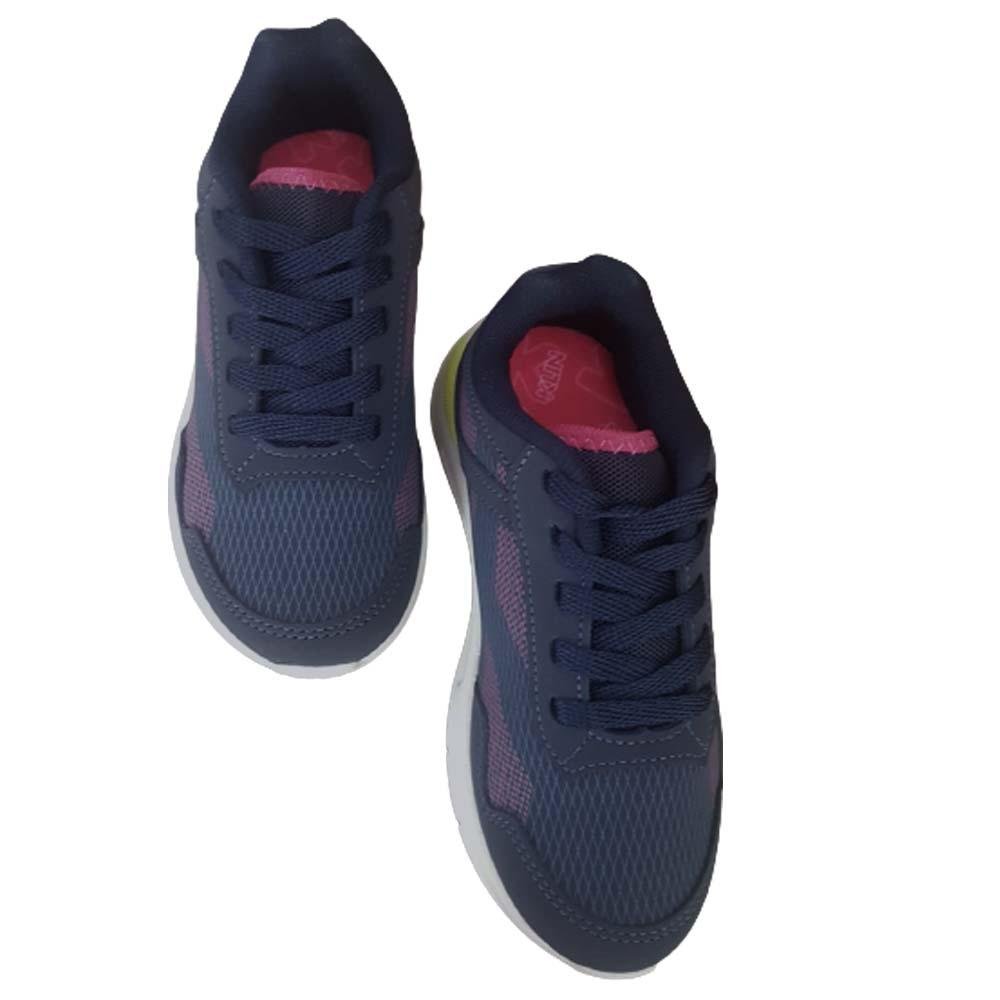 Tênis Infantil Menina New Sport Kids Marinho Pink Purpura Azul 5