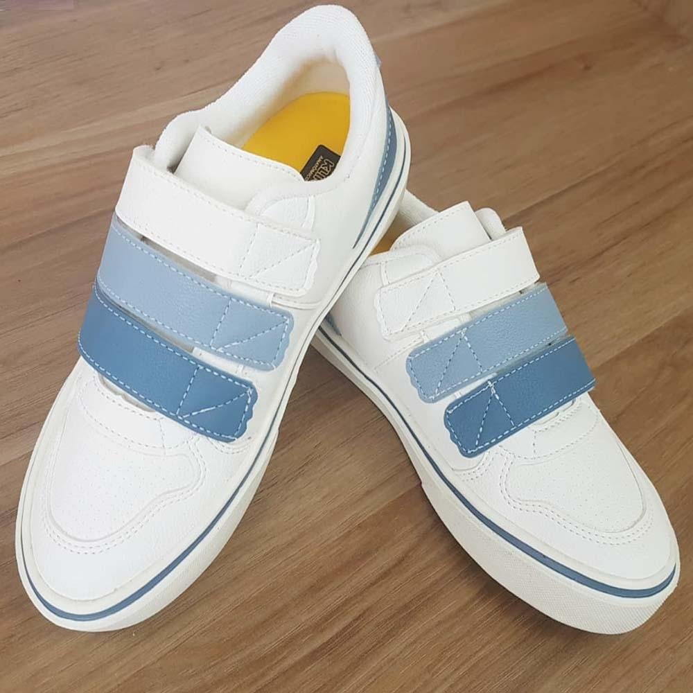 Tênis Infantil Klin Freestyle Kids BR/Azul Oceano/Denim Branco 2