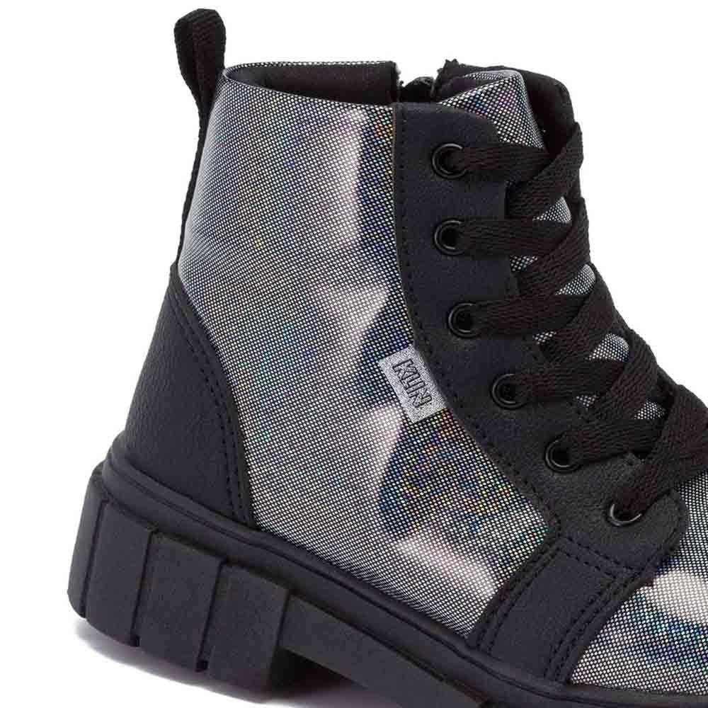 Bota Coturno Infantil Klin Rock 154 Preto/Multicolorido Preto 2