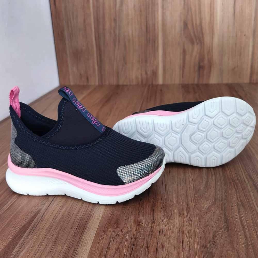 Tênis Infantil Way 354 Marinho Azul Candy Pink Claro Azul 5