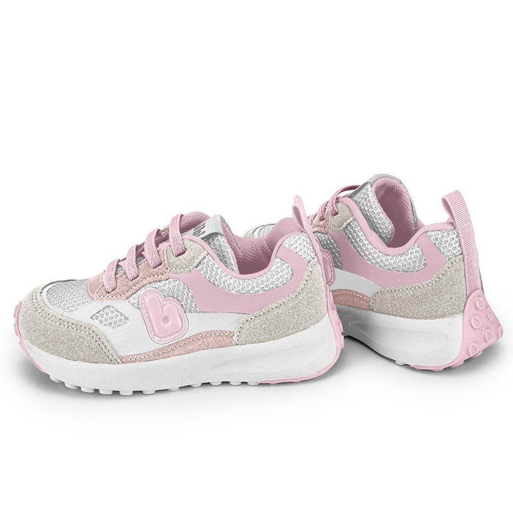 TÊNIS INFANTIL BIBI JOGGING ROSA BRANCO SUGAR Branco/Rosa 3