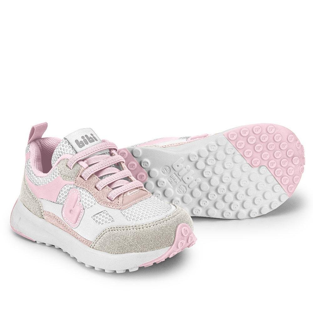 TÊNIS INFANTIL BIBI JOGGING ROSA BRANCO SUGAR Branco/Rosa 4