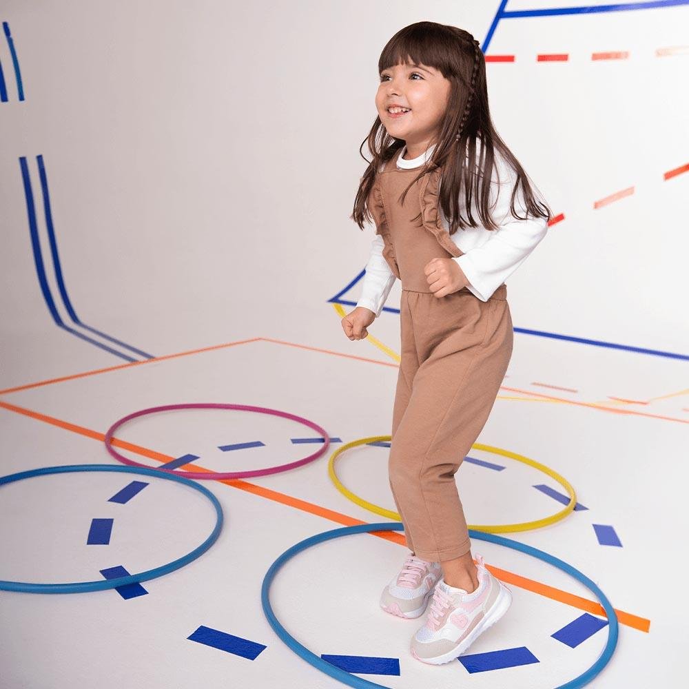 TÊNIS INFANTIL BIBI JOGGING ROSA BRANCO SUGAR Branco/Rosa 5